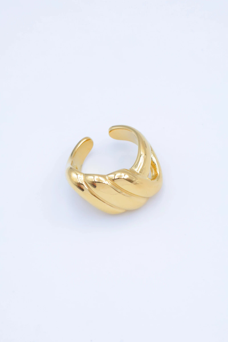 Mayorista Beli & Jolie - Anillo ajustable de acero inoxidable