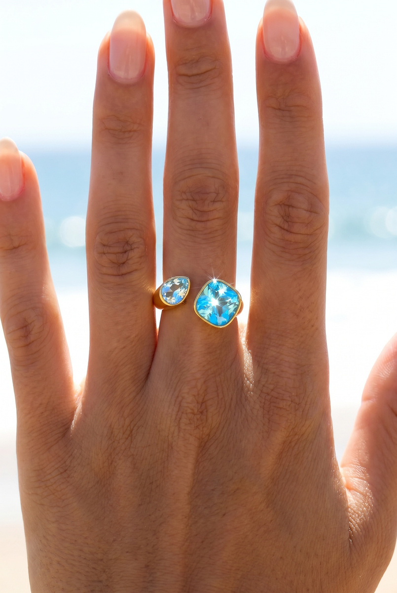 Grossiste Beli & Jolie - Bague ajustable en acier inoxydable