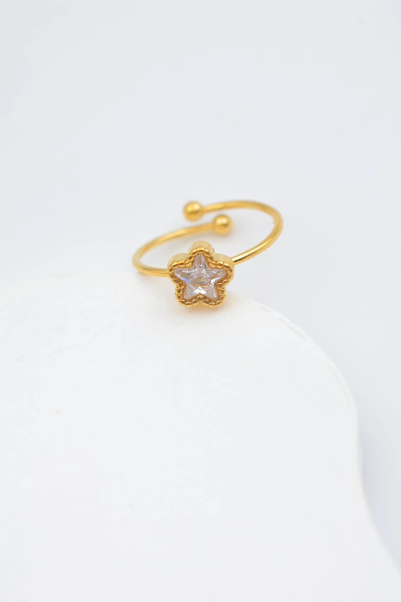 Mayorista Beli & Jolie - Anillo ajustable de acero inoxidable
