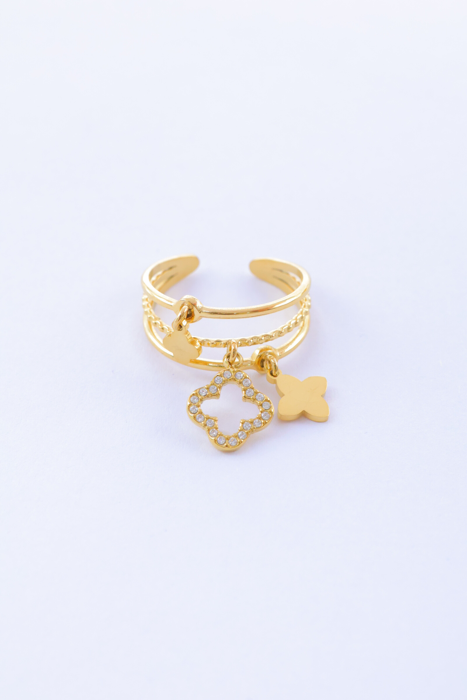 Mayorista Beli & Jolie - Anillo - Acero inoxidable - Ajustable