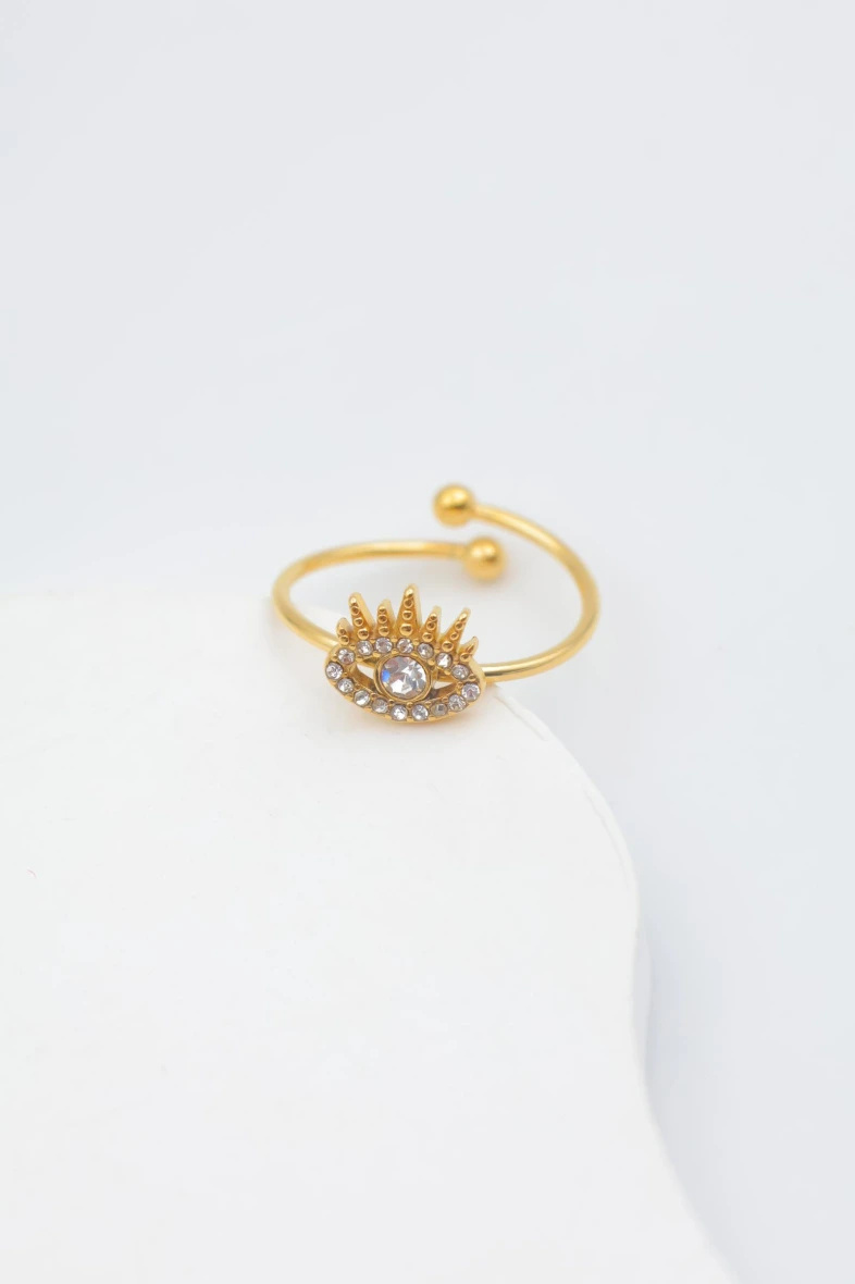 Mayorista Beli & Jolie - Anillo ajustable de acero inoxidable