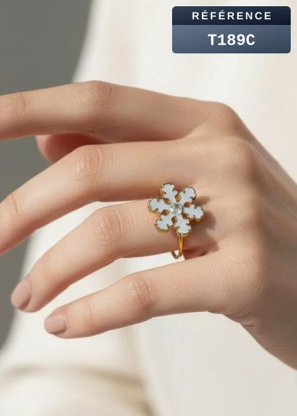 Grossiste Beli & Jolie - Bague ajustable en acier inoxydable