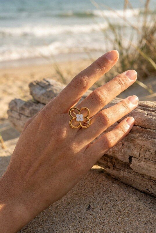 Wholesaler Beli & Jolie - Adjustable stainless steel ring