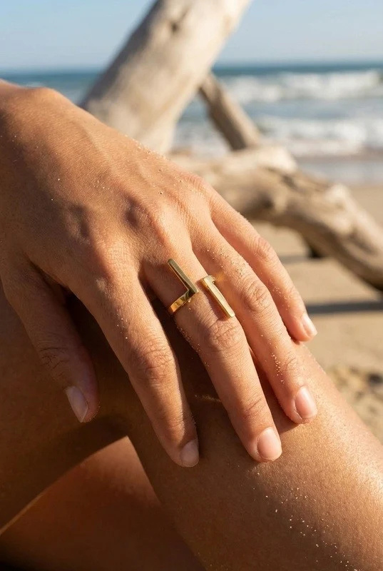 Grossiste Beli & Jolie - Bague en acier inoxydable ajustable