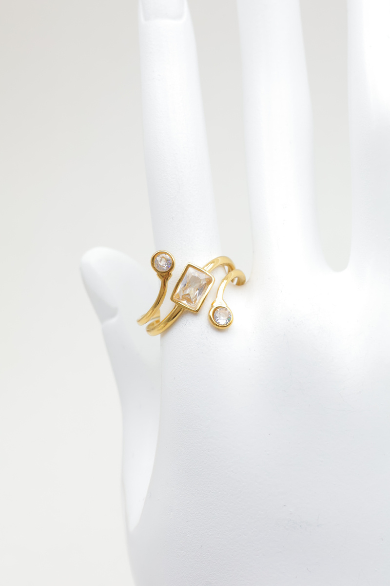 Grossiste Beli & Jolie - Bague en acier inoxydable
