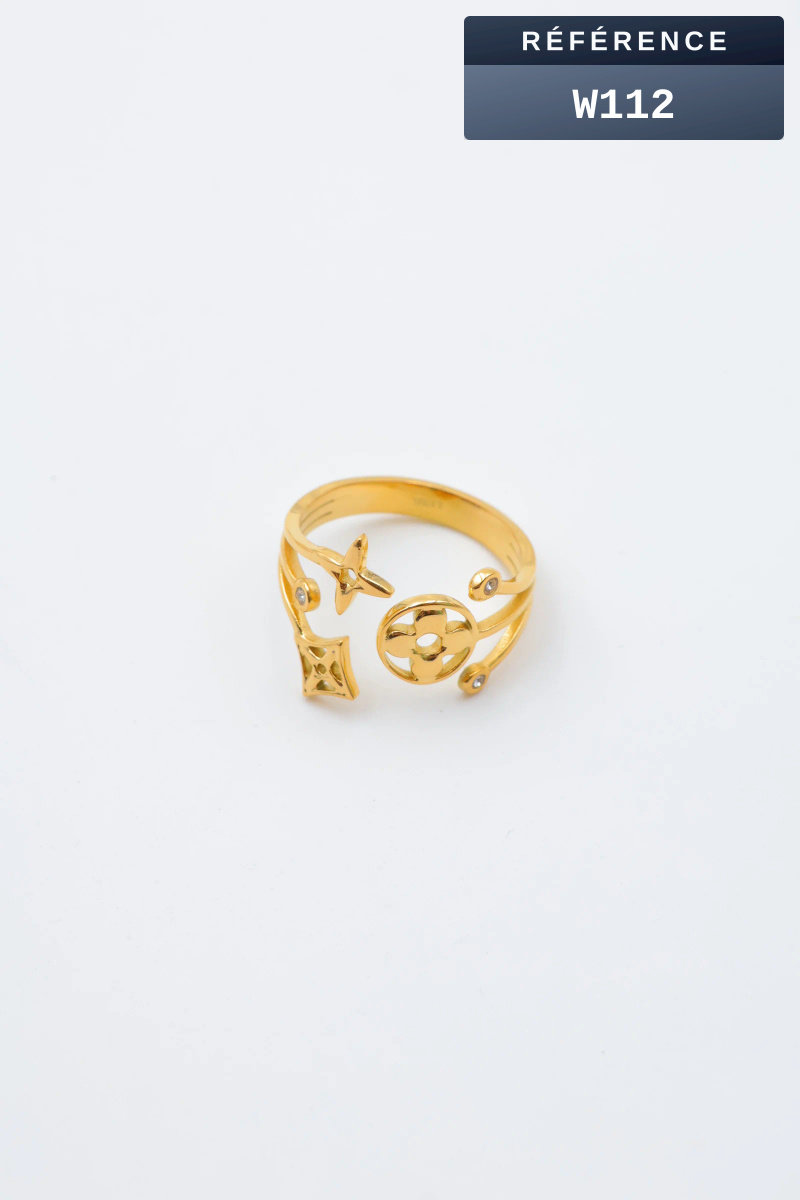 Wholesaler Beli & Jolie - Adjustable stainless steel ring