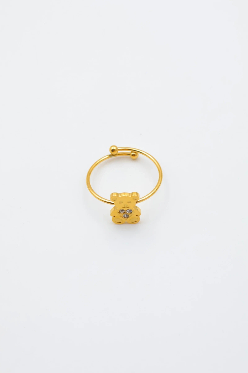 Mayorista Beli & Jolie - Anillo ajustable de acero inoxidable