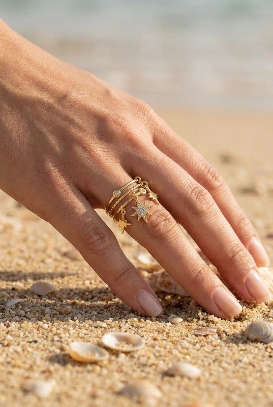 Grossiste Beli & Jolie - Bague ajustable en acier inoxydable