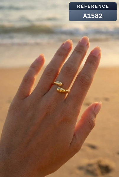 Grossiste Beli & Jolie - Bague en acier inoxydable ajustable