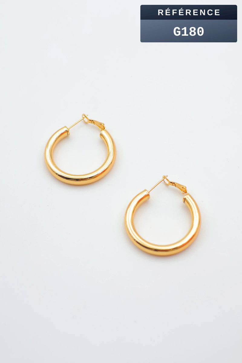 Grossiste Beli & Jolie - Boucles d'oreilles - Créoles - Acier Inoxydable
