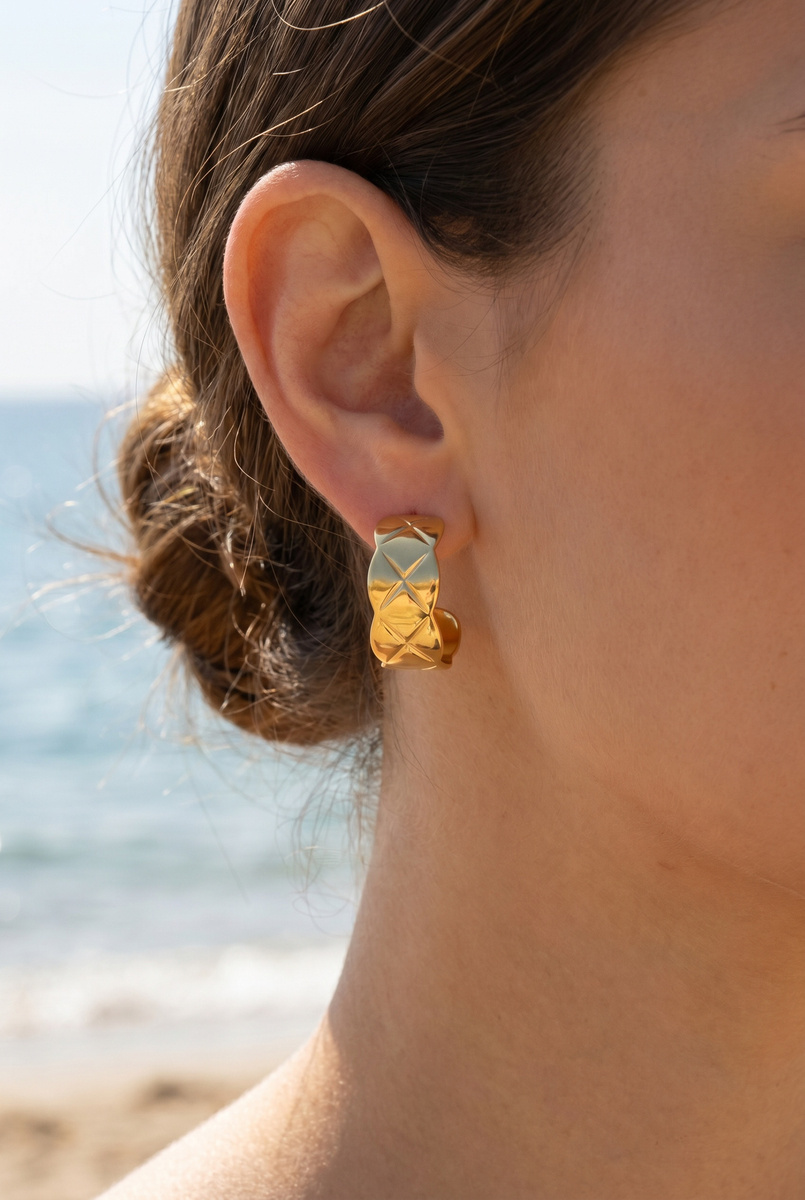 Grossiste Beli & Jolie - Boucles d'oreilles en acier inoxydable