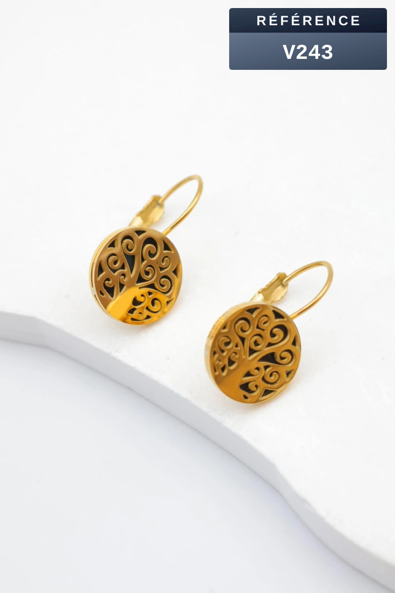 Grossiste Beli & Jolie - Boucles d'oreilles en acier inoxydable