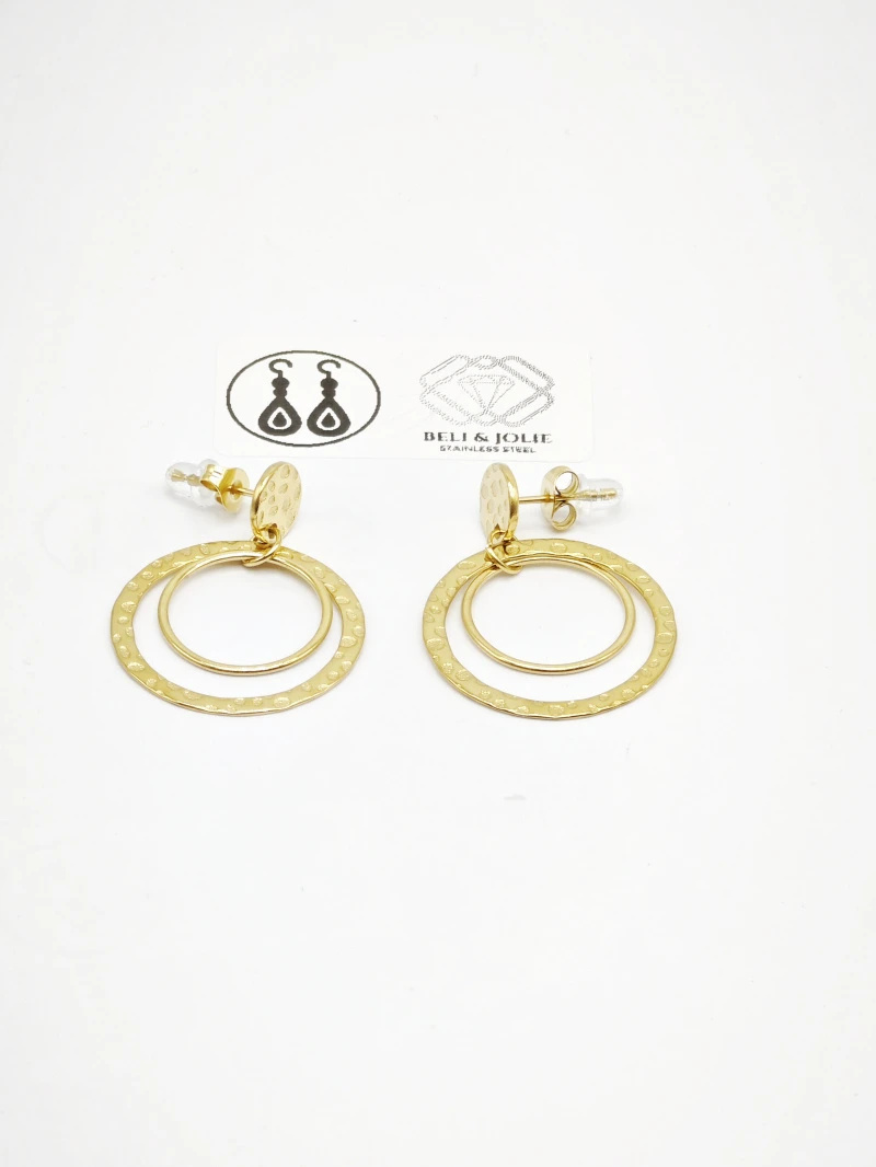 Grossiste Beli & Jolie - Boucles d'oreilles en acier inoxydable