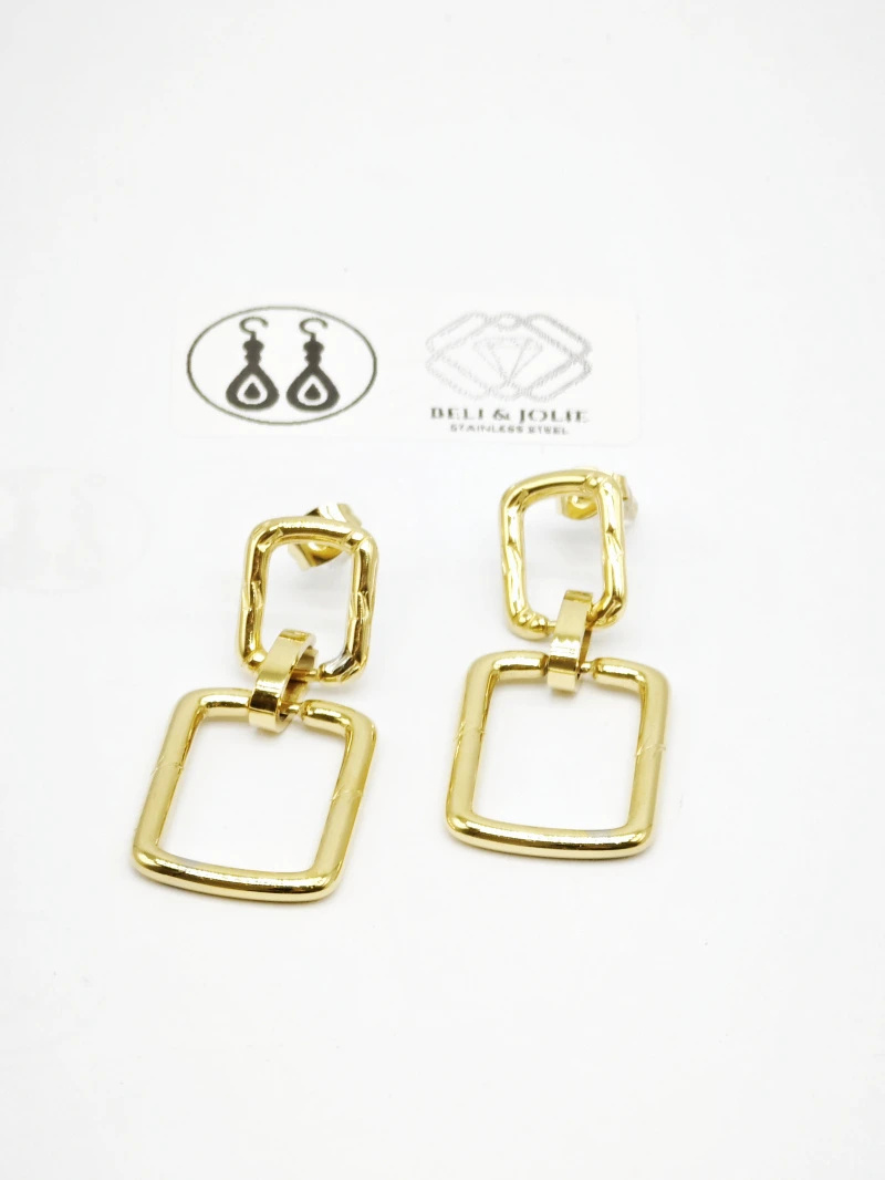 Grossiste Beli & Jolie - Boucles d'oreilles en acier inoxydable