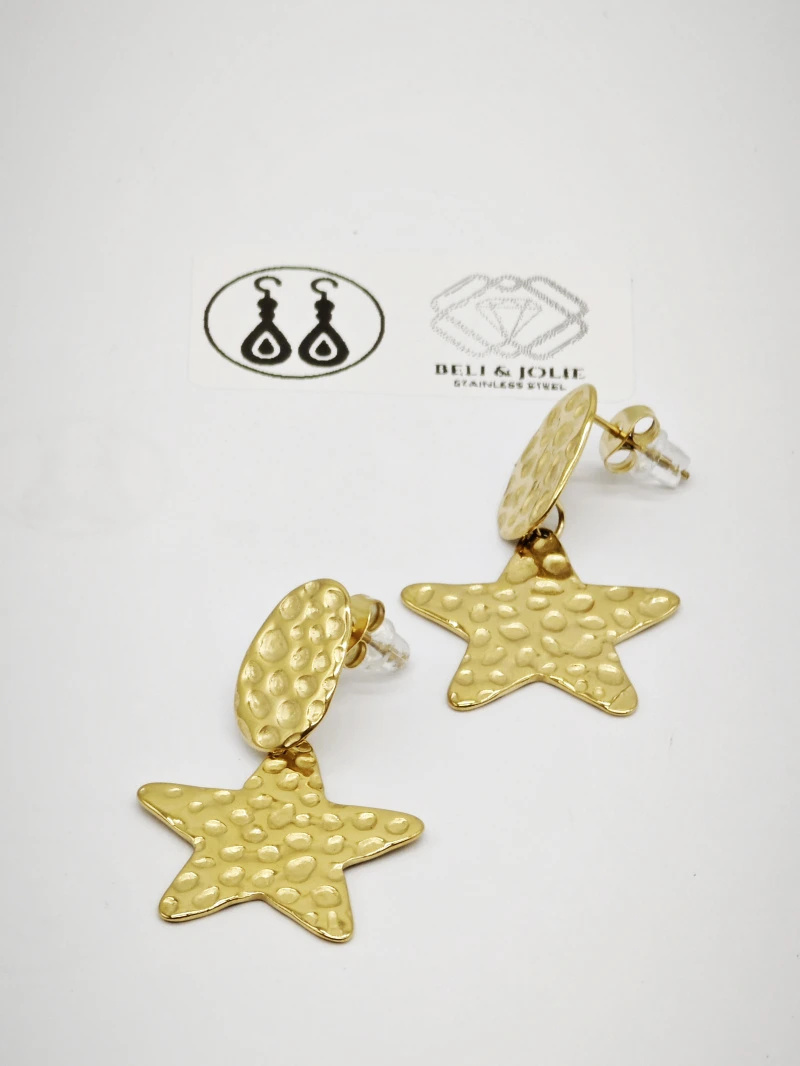Grossiste Beli & Jolie - Boucles d'oreilles en acier inoxydable