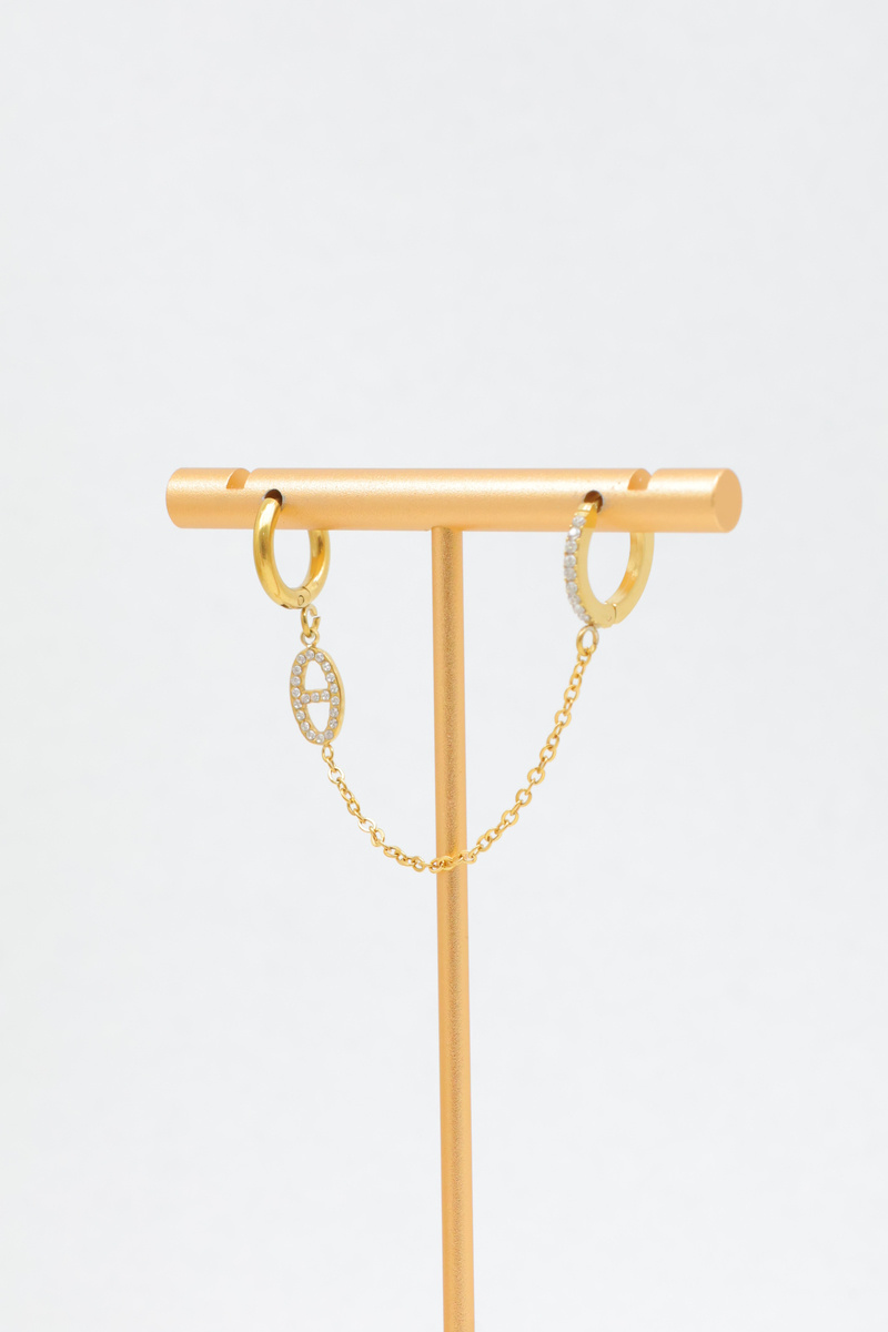 Grossiste Beli & Jolie - Boucles d'oreilles en acier inoxydable
