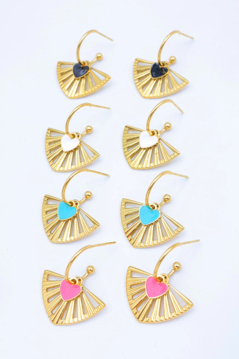 Grossiste Beli & Jolie - Boucles d'oreilles en acier inoxydable