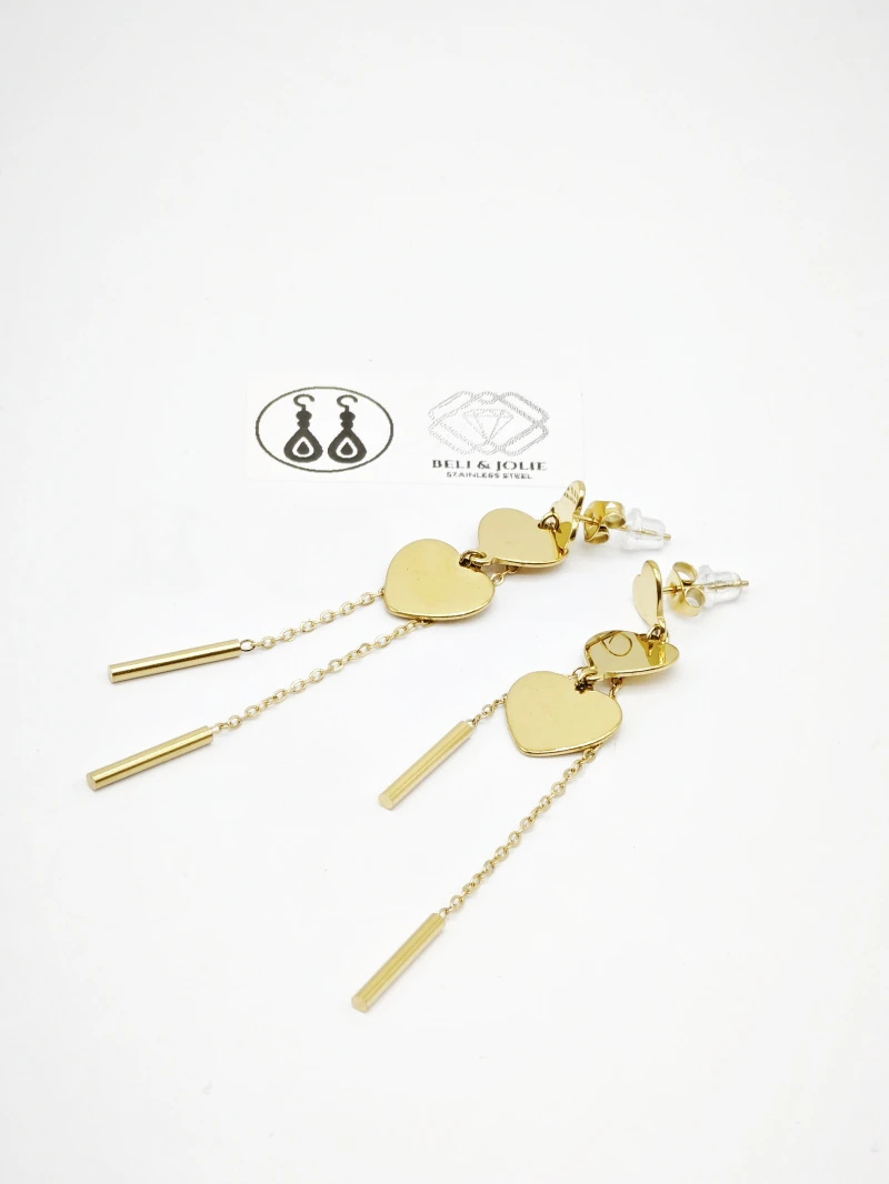 Grossiste Beli & Jolie - Boucles d'oreilles en acier inoxydable