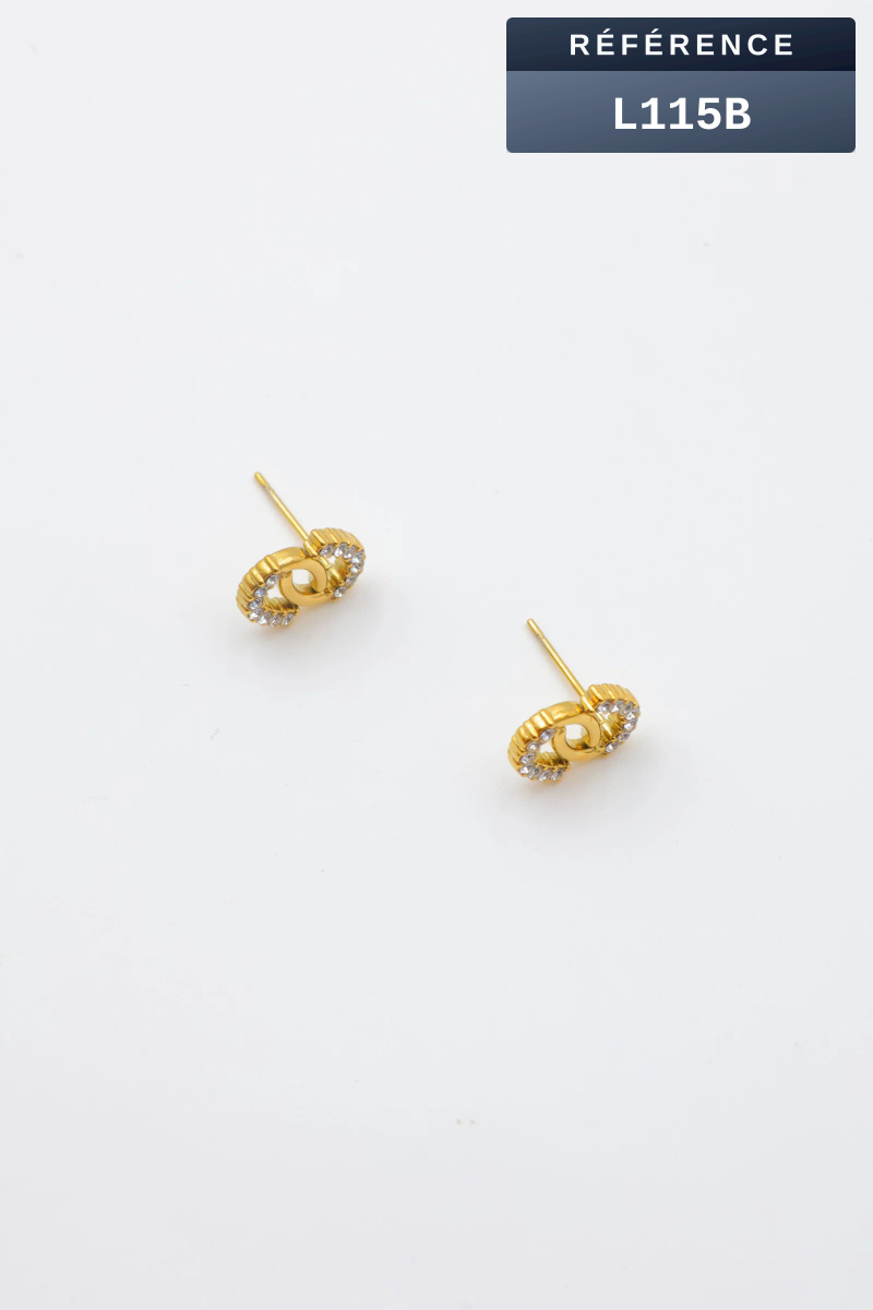 Grossiste Beli & Jolie - Boucles d'oreilles en acier inoxydable
