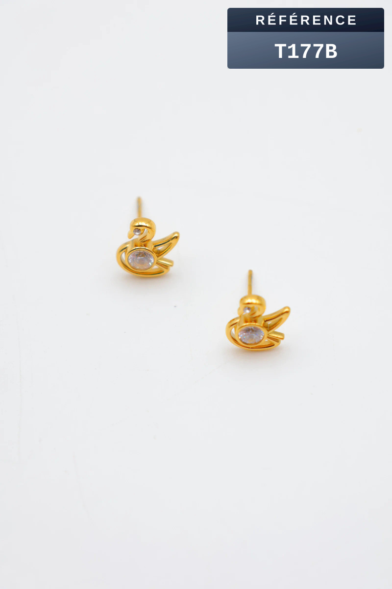 Grossiste Beli & Jolie - Boucles d'oreilles en acier inoxydable
