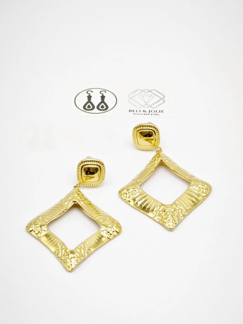 Grossiste Beli & Jolie - Boucles d'oreilles en acier inoxydable