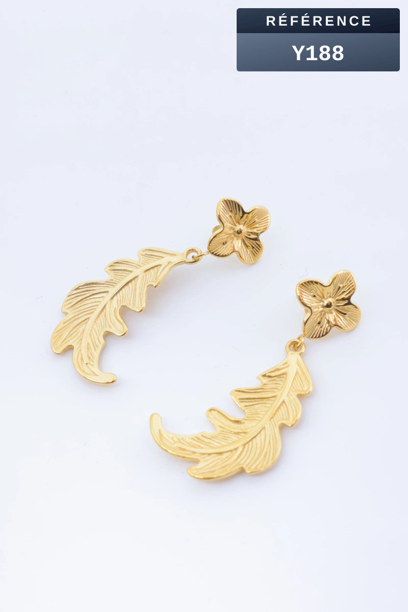 Grossiste Beli & Jolie - Boucles d'oreilles en acier inoxydable