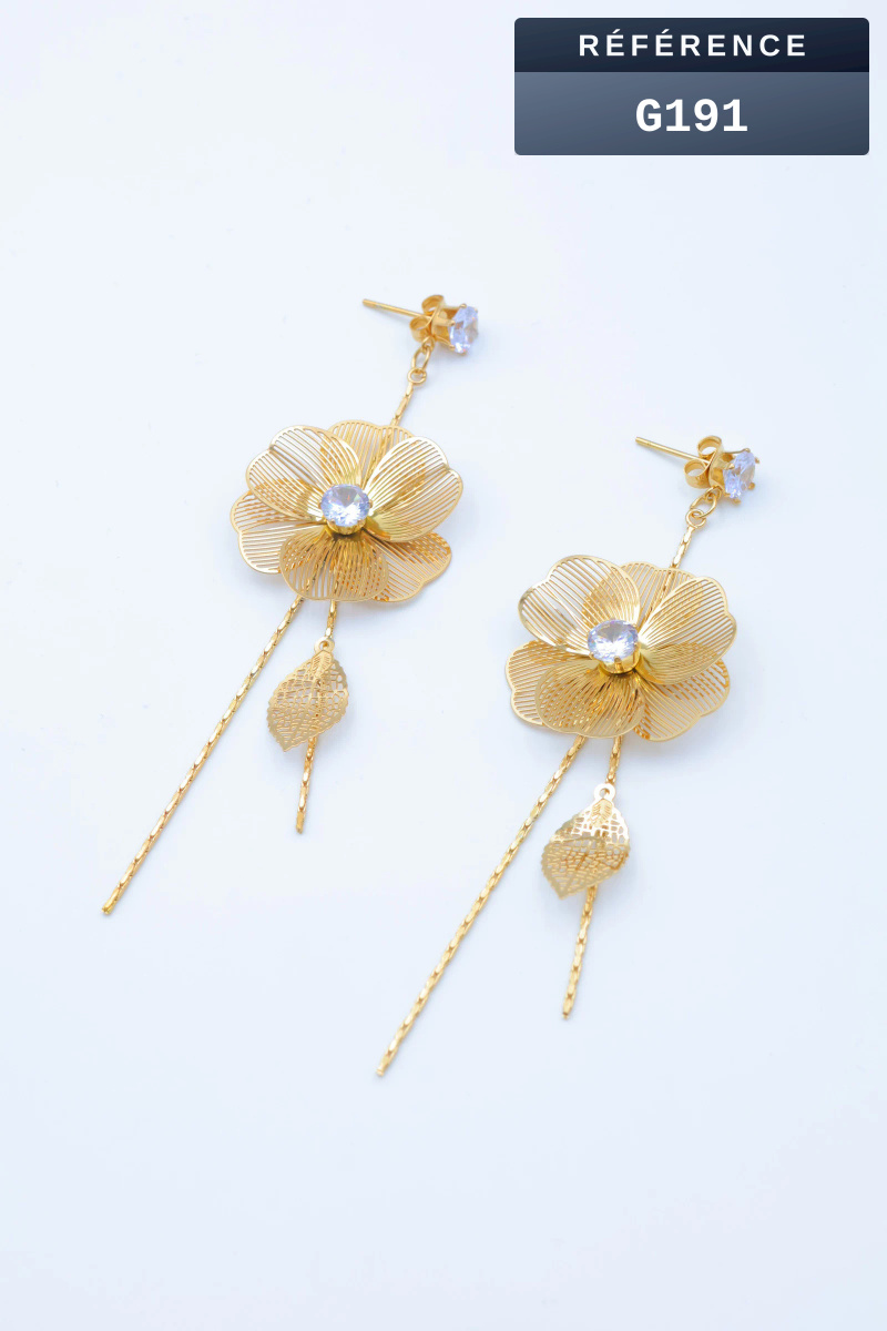 Grossiste Beli & Jolie - Boucles d'oreilles en acier inoxydable
