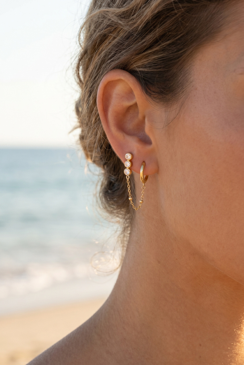 Grossiste Beli & Jolie - Boucles d'oreilles en acier inoxydable