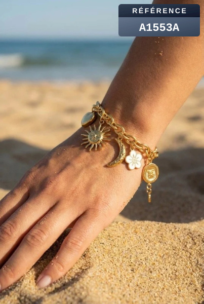 Grossiste Beli & Jolie - Bracelet en acier inoxydable