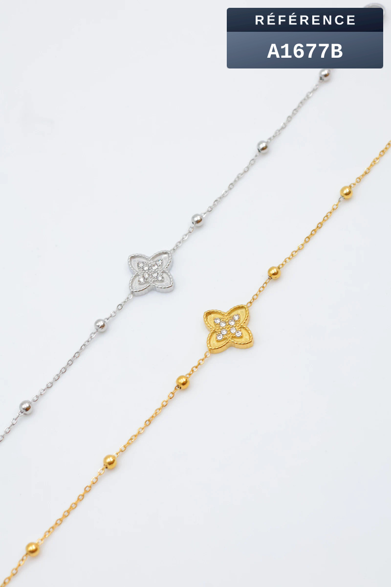 Grossiste Beli & Jolie - Bracelet en acier inoxydable