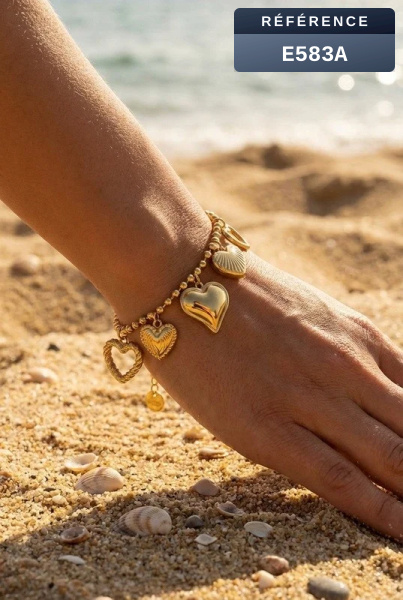 Grossiste Beli & Jolie - Bracelet en acier inoxydable