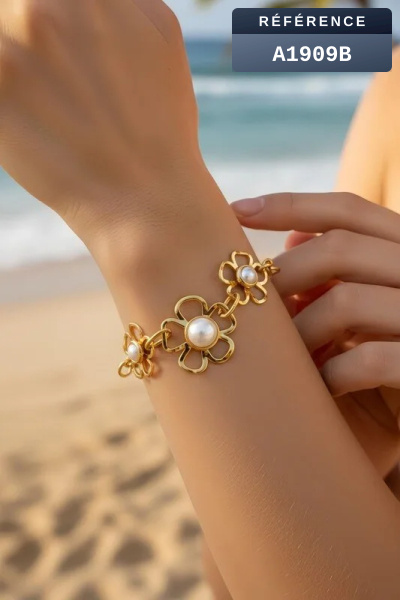 Grossiste Beli & Jolie - Bracelet en acier inoxydable
