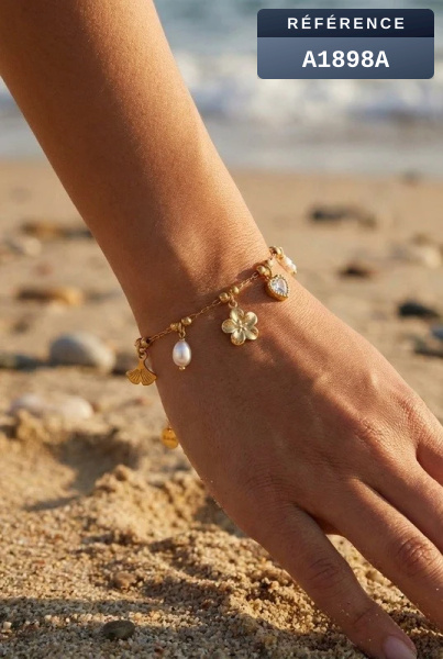Grossiste Beli & Jolie - Bracelet en acier inoxydable