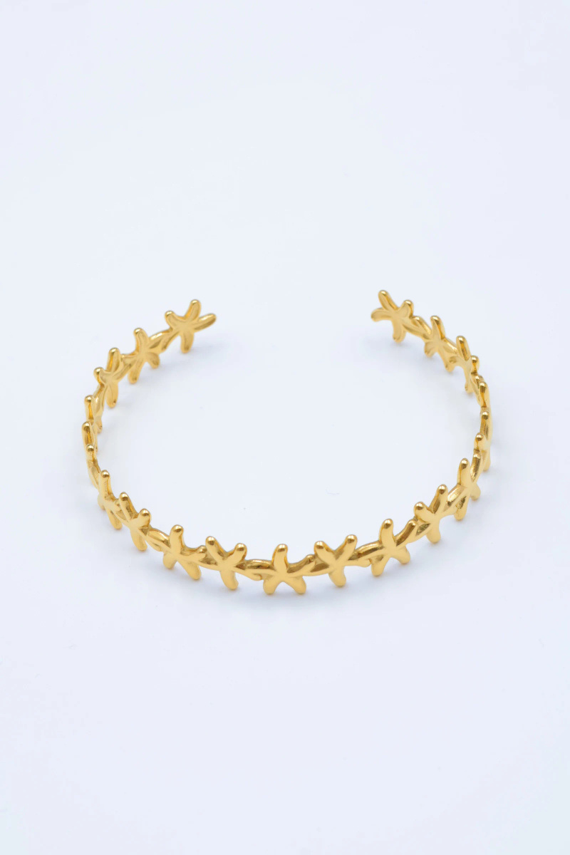 Mayorista Beli & Jolie - Brazalete rígido de acero inoxidable