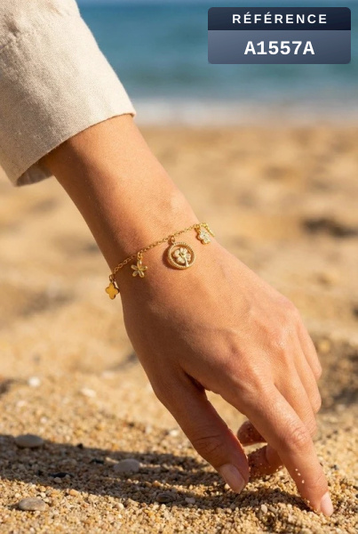 Grossiste Beli & Jolie - Bracelet en acier inoxydable