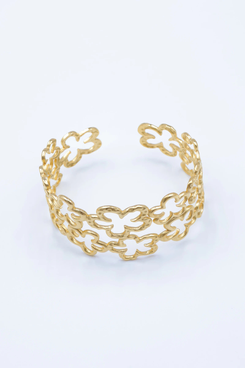 Mayorista Beli & Jolie - Brazalete rígido de acero inoxidable