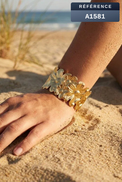 Grossiste Beli & Jolie - Bracelet jonc en acier inoxydable