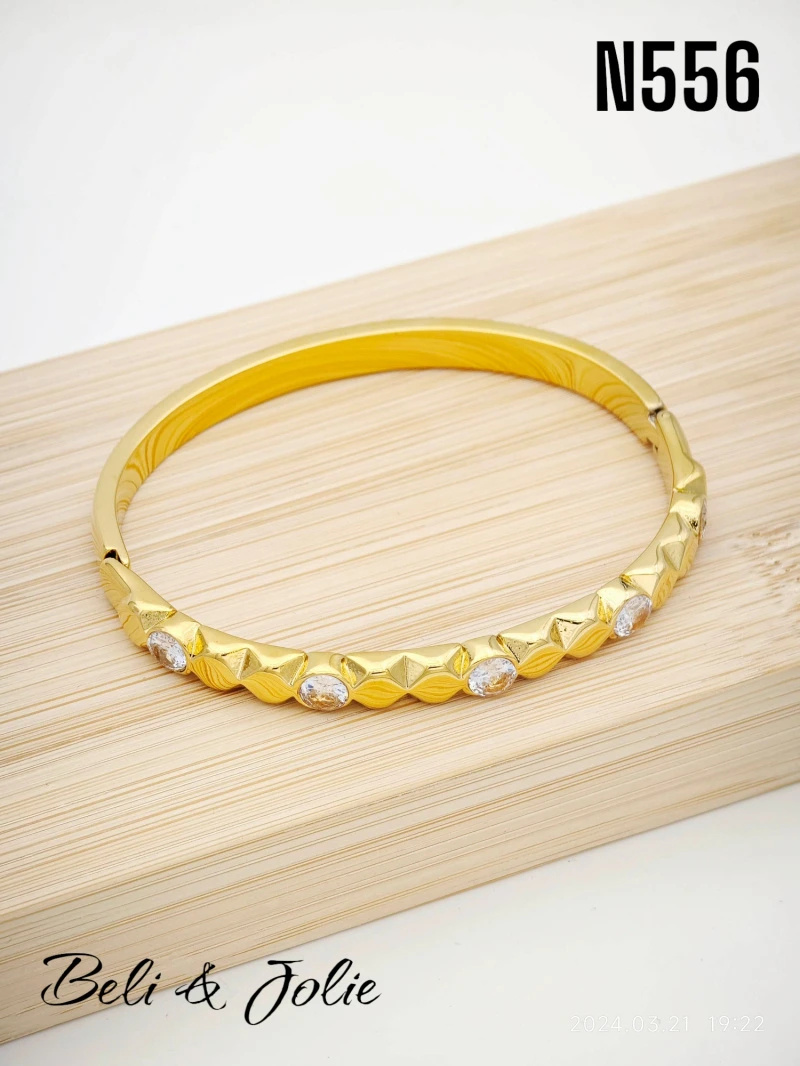 Grossiste Beli & Jolie - Bracelet jonc en acier inoxydable