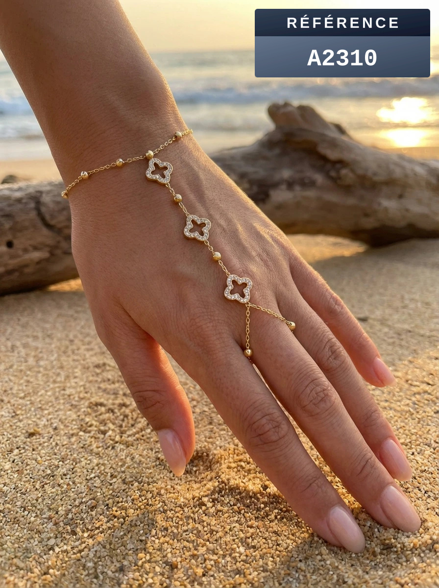Grossista Beli & Jolie - Bracciale da mano in acciaio inossidabile