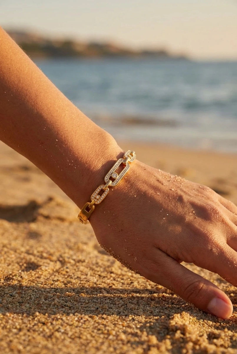 Mayorista Beli & Jolie - Brazalete rígido de acero inoxidable
