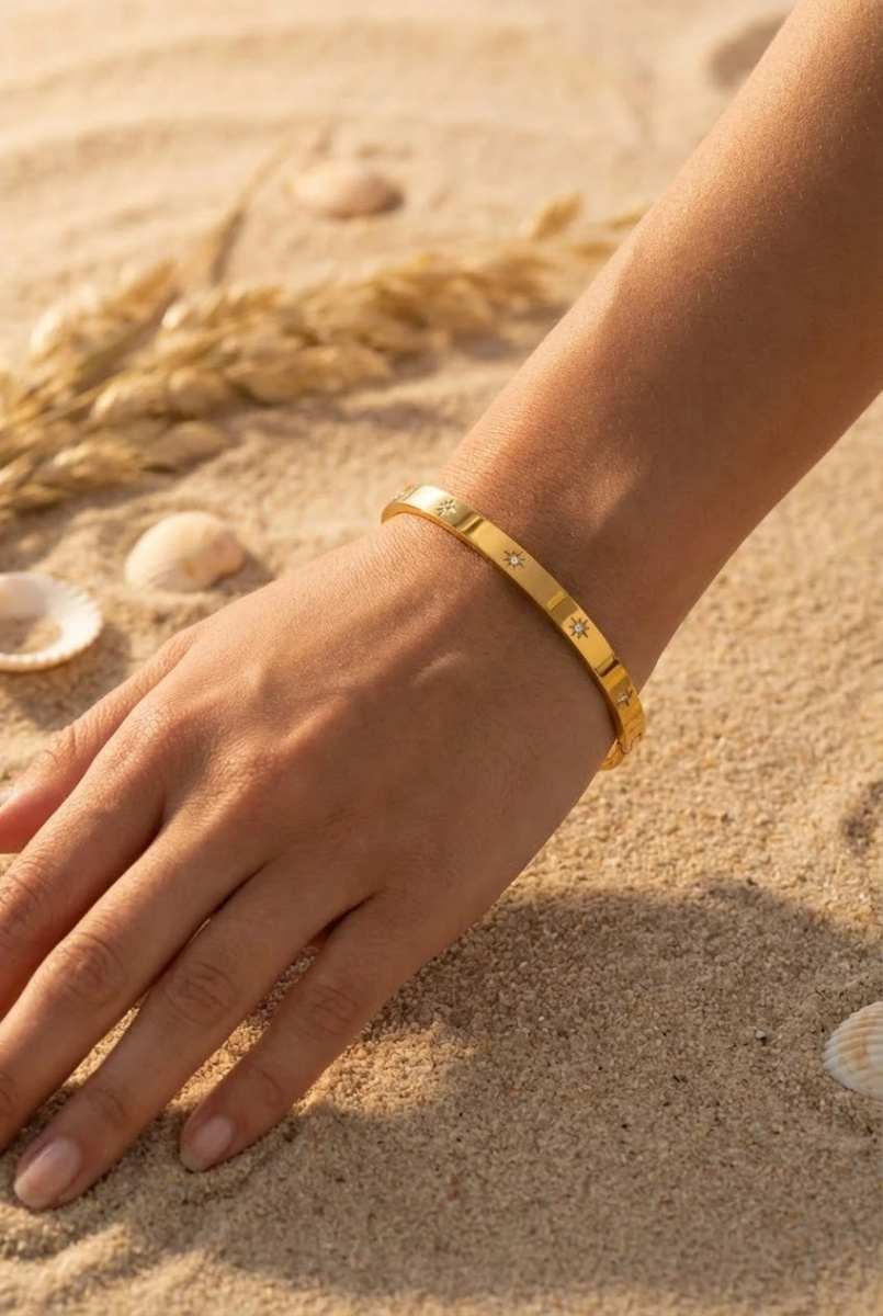 Mayorista Beli & Jolie - Brazalete de acero inoxidable
