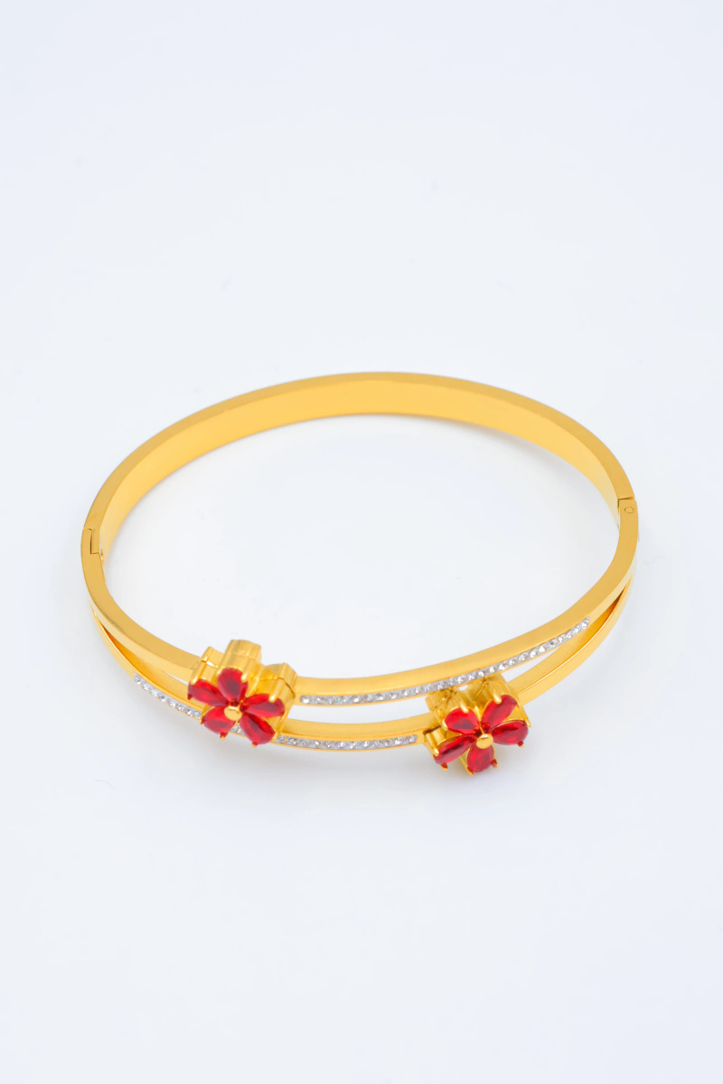 Grossiste Beli & Jolie - Bracelet jonc en acier inoxydable