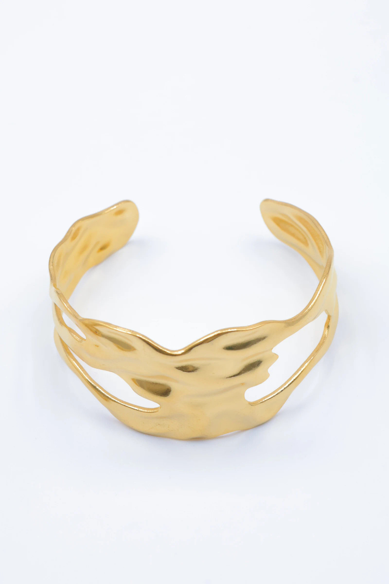 Mayorista Beli & Jolie - Brazalete rígido de acero inoxidable