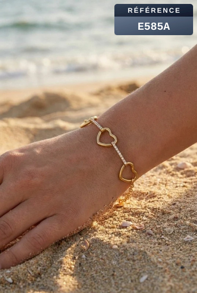 Grossiste Beli & Jolie - Bracelet en acier inoxydable