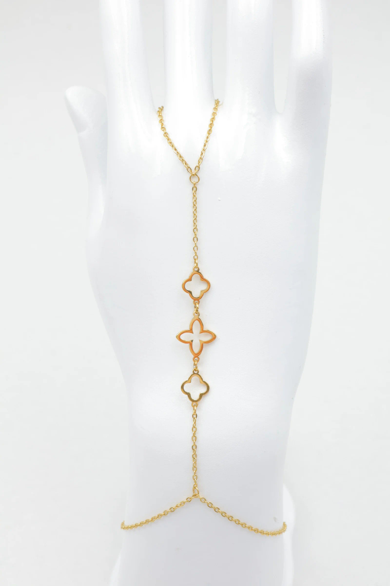 Grossiste Beli & Jolie - Bracelet de main en acier inoxydable