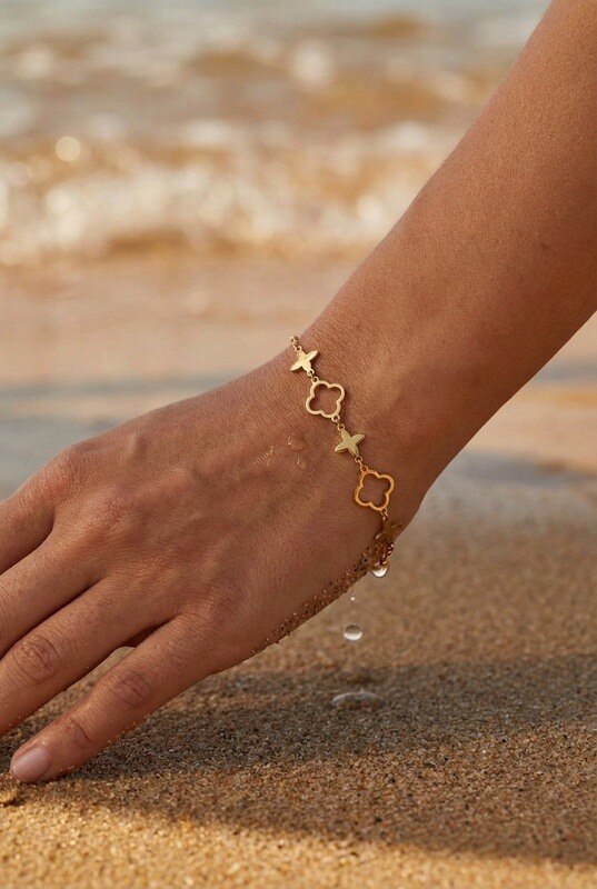 Mayorista Beli & Jolie - Brazalete de acero inoxidable