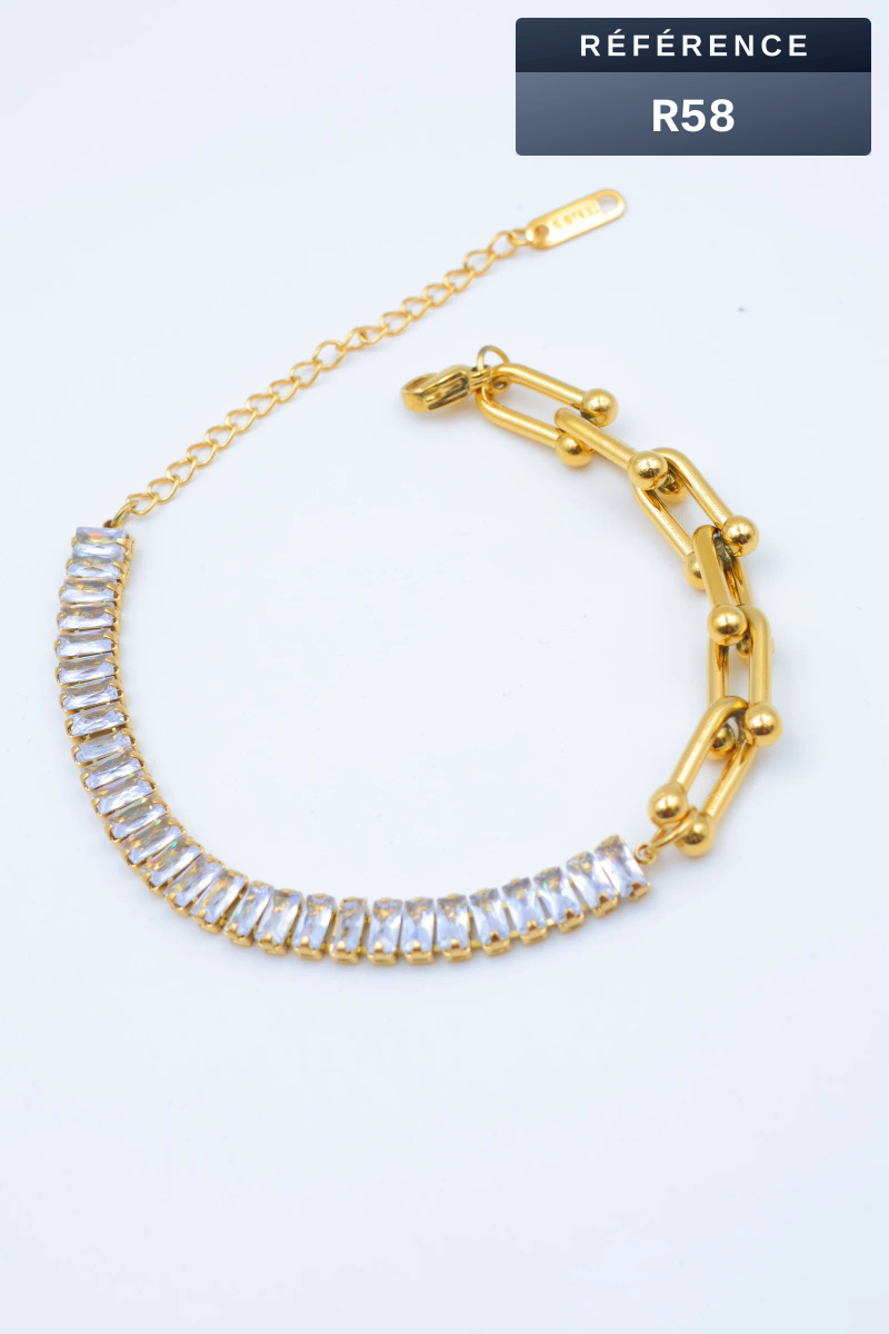 Grossiste Beli & Jolie - Bracelet en acier inoxydable