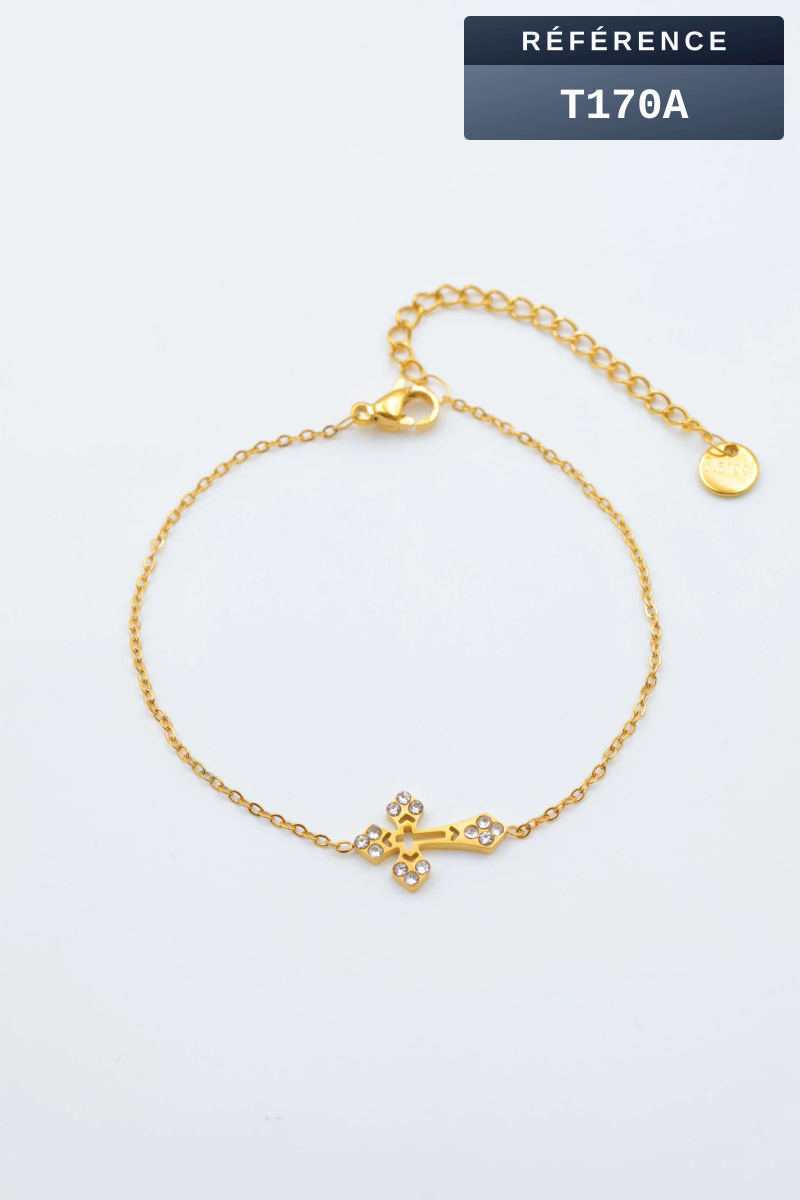 Grossiste Beli & Jolie - Bracelet en acier inoxydable