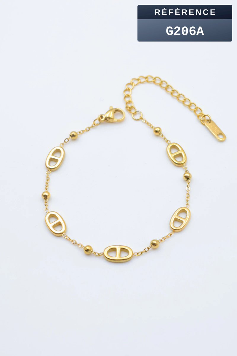 Grossiste Beli & Jolie - Bracelet en acier inoxydable