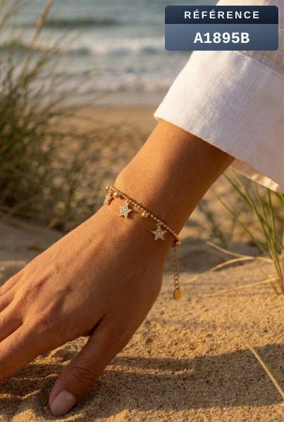 Grossiste Beli & Jolie - Bracelet en acier inoxydable